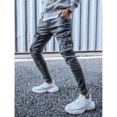 Dstreet Pánské jogger kalhoty s kapsami světle šedé ux3260 s30