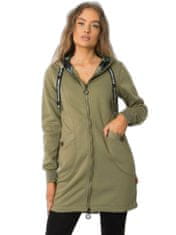 Kraftika Khaki bavlna zip mikina, velikost s