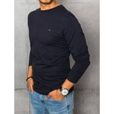 Dstreet Pánské tričko s dlouhým rukávem tmavě modré lx0536 XXL