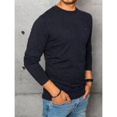 Dstreet Pánské tričko s dlouhým rukávem tmavě modré lx0536 XXL