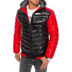 Dstreet Pánská stylová zimní bunda prošívaná s kapucí STREET černá tx3849 XL