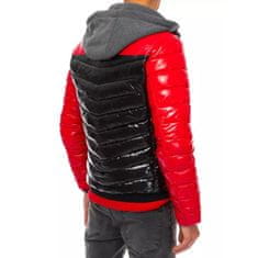 Dstreet Pánská stylová zimní bunda prošívaná s kapucí STREET černá tx3849 XL