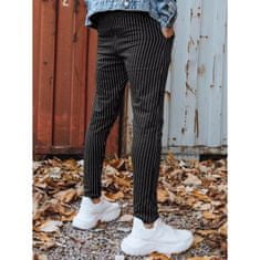 Dstreet Pánské stylové elegantní kalhoty POLA černá ux3431 S