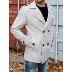 Dstreet Pánský dvouřadý kabát SALLY šedá cx0421z XXL
