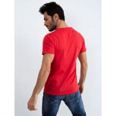 Factoryprice Pánské červené tričko Finesse 267-TS-21-4417.84P_320871 S