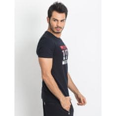 TOMMYLIFE TOMMY LIFE Pánské tmavě modré tričko 298-TS-TL-85134.05X_325410 XS