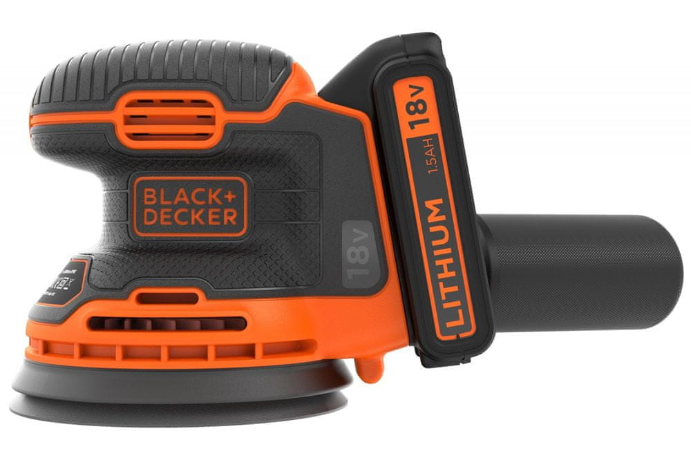 Black+Decker akumulátorová excentrická bruska BDCROS18-QW