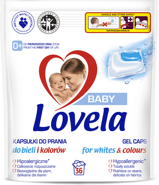 Lovela Baby gelové kapsle na praní 36 ks