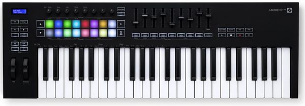 moderní midi kontroler novation launchkey usb připojení arpeggiator fixed chord mody dotykové pady potenciometry ableton live lite plug n play