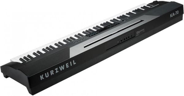  digitální piano kurzweil  KA70 krásný vzhled nastavitelná dynamika úhozu usb midi vestavěné reproduktory nastavitelná dynamika úhozu lcd displej