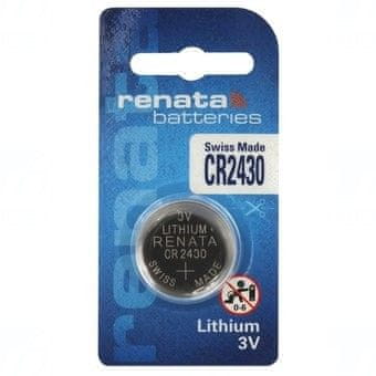 Renata Baterie CR2430, DL2430, BR2430, KL2430, LM2430, ECR2430, 5011LC, 3V