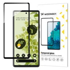 WOZINSKY WOZINSKY SUPER ODOLNÝ CELOPLOŠNÝ CELOOBRAZOVKOVÝ KRYT Z TVRZENÉHO SKLA S CELOPLOŠNÝM LEPIDLEM S RÁMOVÝM POUZDREM FRIENDLY GOOGLE PIXEL 6 BLACK