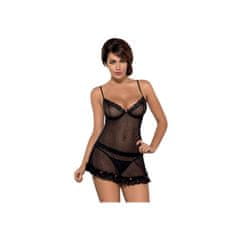 Obsessive Košilka Piccorosa babydoll S/M černá