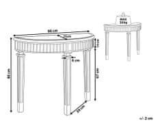 Beliani Stříbrná zrcadlová konzole TOULOUSE