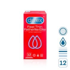 Durex  Kondomy Feel Thin Extra Lubricated 12 ks 