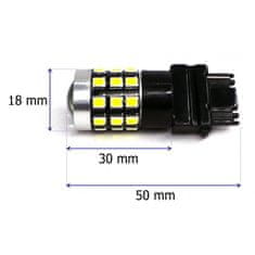 motoLEDy P27W LED 3156 12-24V CANBUS 1400lm bílá žárovka s objektivem