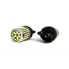 motoLEDy W21/5W LED žárovka 7443 12-24V CANBUS 2100lm bílá s objektivem