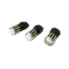 motoLEDy P27W LED žárovka 3156 12-24V CANBUS 1800lm bílá s objektivem