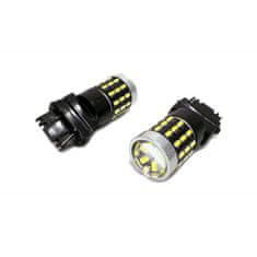 motoLEDy P27W LED žárovka 3156 12-24V CANBUS 1800lm bílá s objektivem