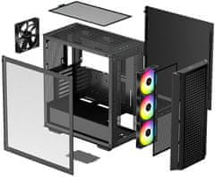 DEEPCOOL CG540, prosklená bočnice, černá