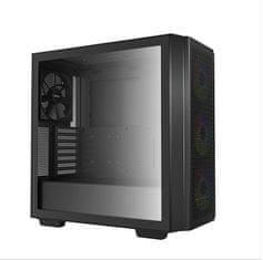 DEEPCOOL CG560, prosklená bočnice, mesh panel