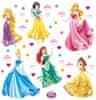 AG Design Samolepka na zeď DISNEY PRINCEZNY A ŠPERKY 30 cm x 30 cm