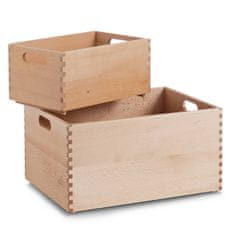 Zeller Dřevěná úložná krabička, 40 x 30 x 21 cm