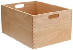Zeller Dřevěná úložná krabička, 40 x 30 x 21 cm