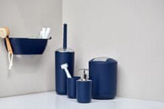 Wenko Uzavíratelný zásobník na WC BRASIL, barva modrá + štětka WC