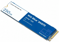 Western Digital SN570 SSD disk, 250 GB, M.2 2280, NVMe, 250 GB, moder (WDS250G3B0C) - rozbaleno