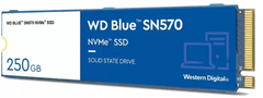 Western Digital SN570 SSD disk, 250 GB, M.2 2280, NVMe, 250 GB, moder (WDS250G3B0C) - rozbaleno