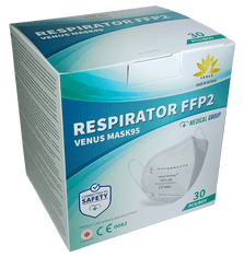 FFP2 Respirátor VENUS 30ks/1ks bílý krabice/2 Kč/ks