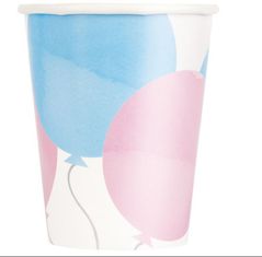 Párty kelímky Gender reveal - Boy or Girl - Kluk nebo holka - 270 ml - 8 ks