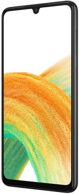 Samsung Galaxy A33 veľký displej 6,4-palcový sAMOLED SuperAMOLED displej FHD+ 60Hz obnovovacia frekvencia dlhá výdrž veľkokapacitná batéria 5000 mAh rýchlonabíjanie 25 W výkonný procesor Samsung Exynos 1280 štvornásobný fotoaparát ultraširokouhlý makro hĺbkový objektív čítačka odtlačku prstov 6GB RAM Bluetooth 5.1 Android 12 One UI 4.1 najrýchlejšia sieť 5G bleskové najrýchlejšie pripojenie rýchlonabíjanie vysoká kvalita obnovovacej frekvencie 13 Mpx predná kamera