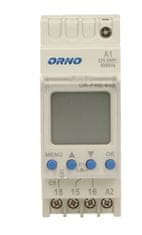 Orno Elektronický časový spínač týdenní na DIN lištu ORNO OR-PRE-433