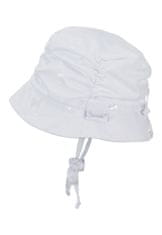 Sterntaler klobouček baby dívčí s perleťovým efektem UV 50+ bílý 1402111, 45