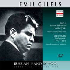 Gilels Emil: Bach - Piano Concerto, BWV 1061 / Beethoven - Piano Concerto