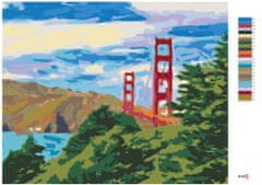 ZUTY Malování podle čísel - SAN FRANCISCO 40x50 cm vypnuté plátno na rám