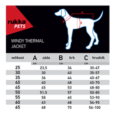 RUKKA PETS Rukka Windy Jacket zimní softshellová bunda - červená 30