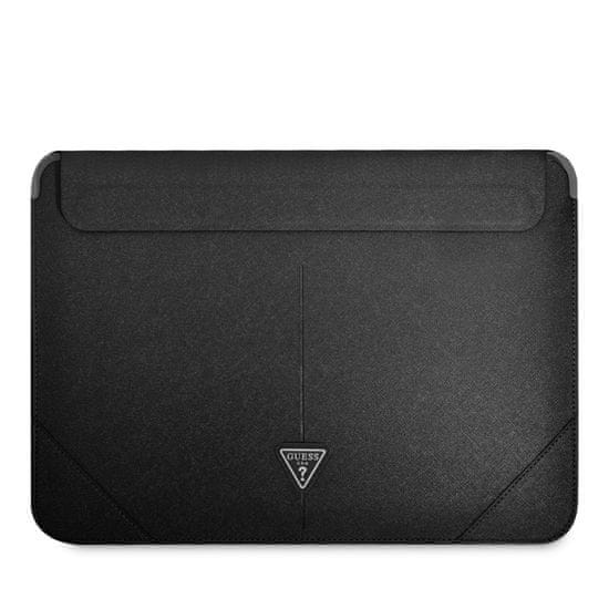 Guess Saffiano Triangle pouzdro pro Macbook 13/14" Černá
