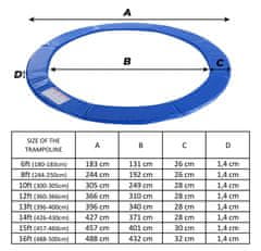 Aga Kryt pružin na trampolínu 518 cm Modrý