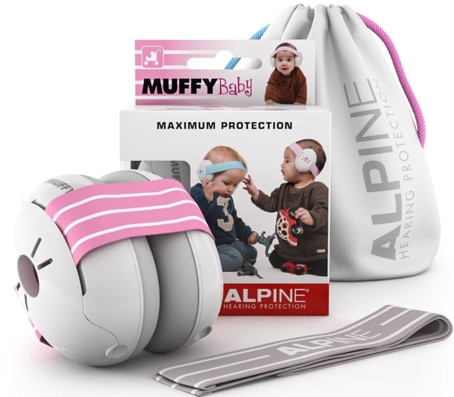 ALPINE Hearing Muffy Baby, růžová