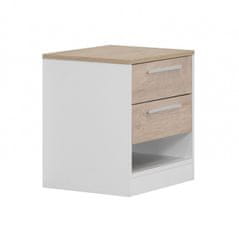 Matis Noční stolek KALIOPA - dub premium/bílá