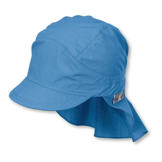 Sterntaler Čepice plátno uni UV 50+ jednobarevná s kšiltem a plachetkou modrá 1531430/399, 49