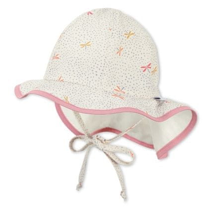 Sterntaler klobouček s plachetkou baby dívčí, krémový, z bio bavlny 1402122, 39
