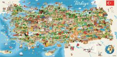 AnaTolian ANATOLIAN Panoramatické puzzle Mapa Turecka 1500 dílků