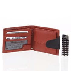 Delami Pánská kožená peněženka Delami Ryan, červeno černá