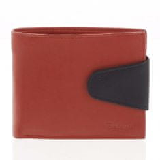 Delami Pánská kožená peněženka Delami Ryan, červeno černá