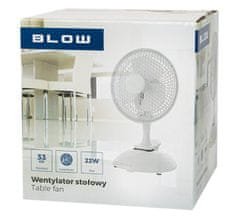 Blow Ventilátor s klipsnou a základnou BLOW 44-062, 15cm, 22W, bílý