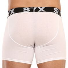 Styx Pánské boxerky long sportovní guma bílé (U1061) - velikost M
